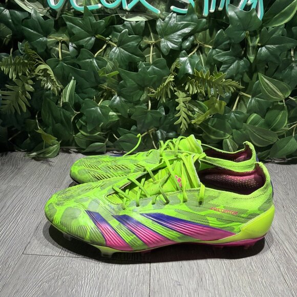 Adidas Predator Elite FG Green Pink Black GRINCH Men\'s Soccer Cleats Size 10.5 main image 4